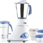 Preethi Blue Leaf 110 Volts Mixer Grinder, White, 550 Watts