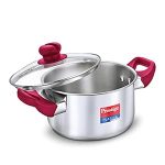 Prestige Platina Popular Stainless Steel Gas and Induction Compatible Casserole