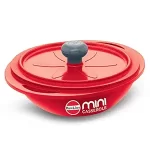 Hawkins Aluminium 0.75 Liter Mini Casserole with Lid, Round Series Die-Cast Pan for Cooking