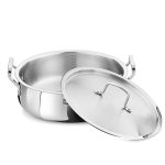 Bergner BE Essentials TriPly Stainless Steel 32 cm Biryani Handi Lid, 8.4 L Biryani Pot