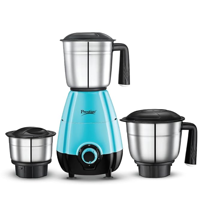 Prestige 500 Watts DIVA Mixer Grinder with 3 stainless Steel Jars|