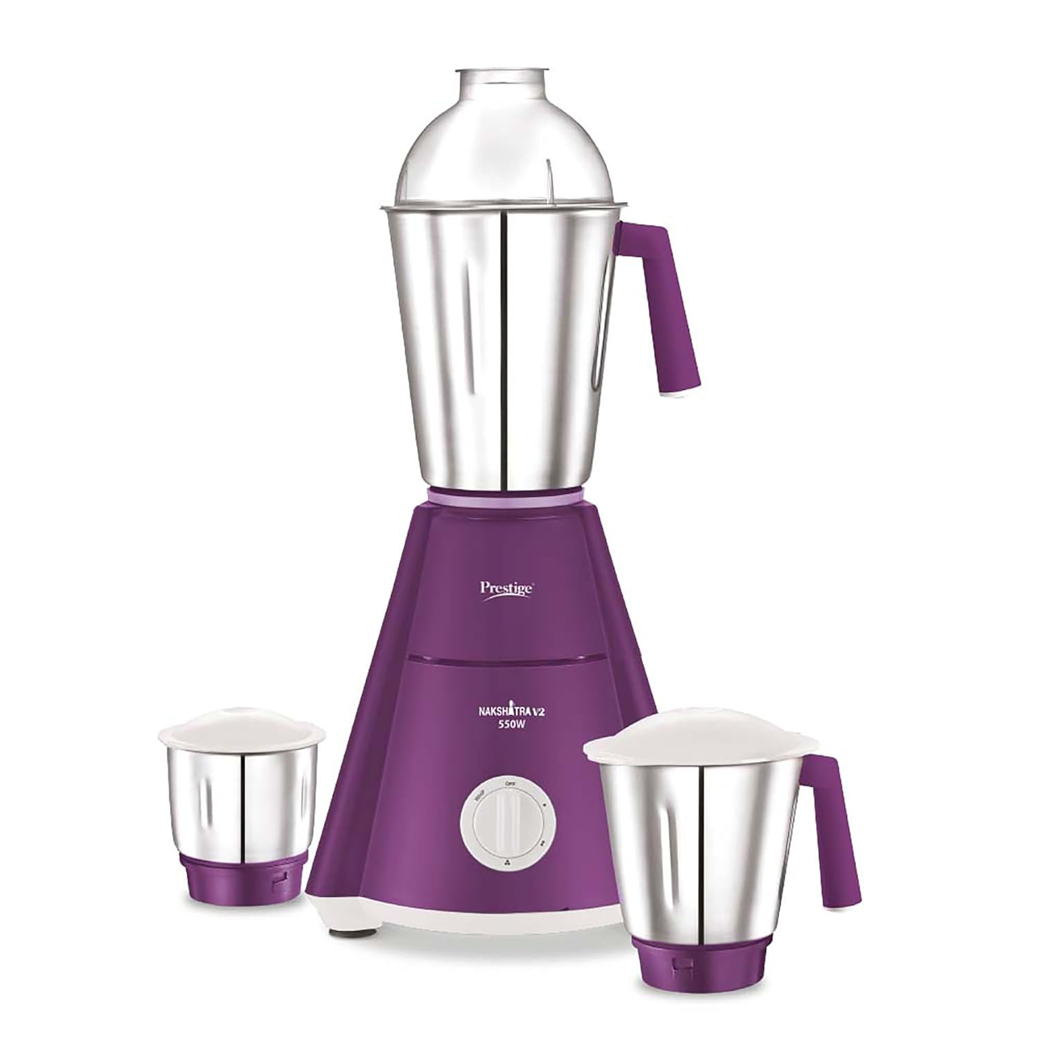 Prestige Nakshatra V2 550W Mixer Grinder with 3 Stainless Steel Jars